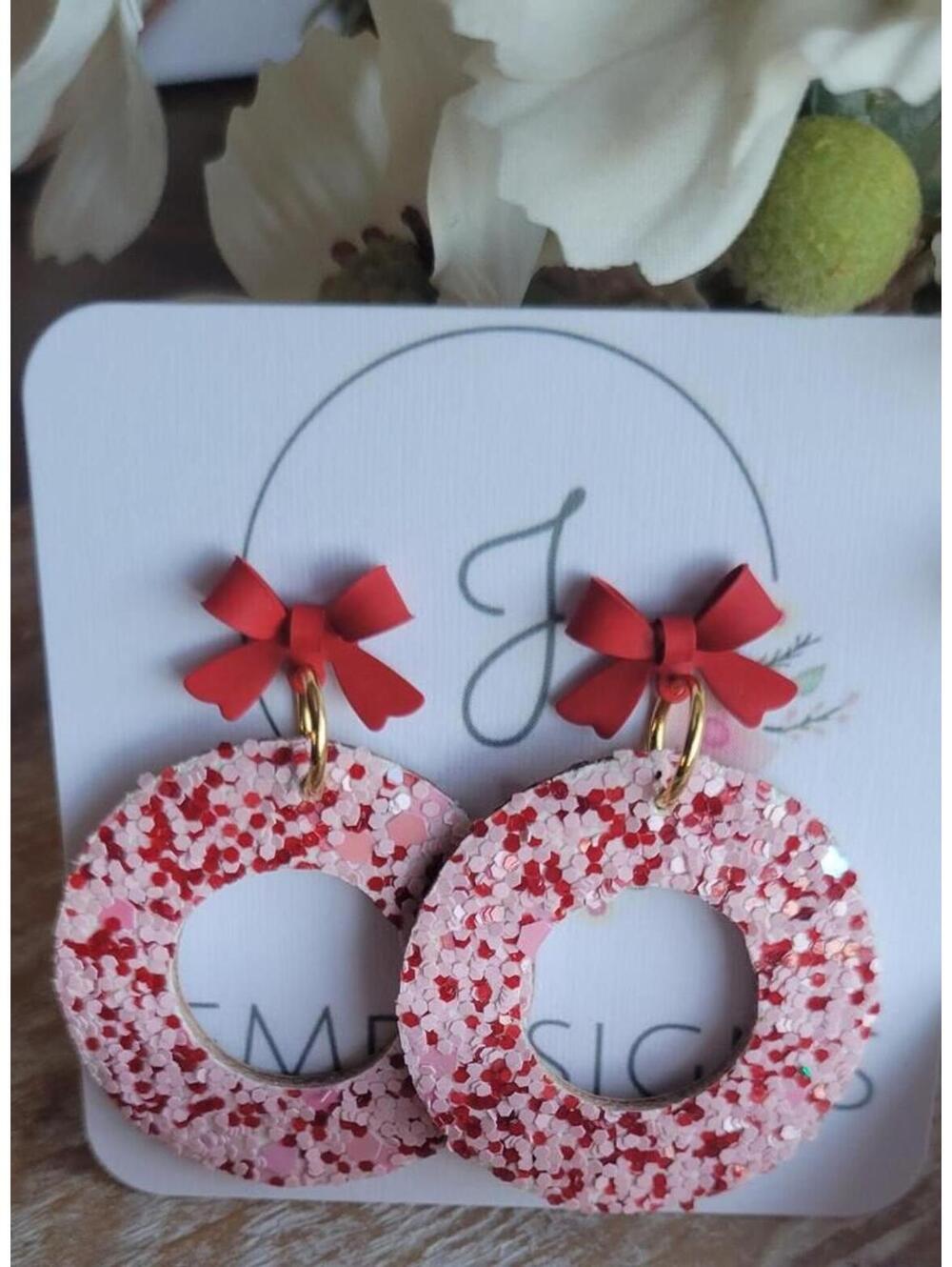 JEMdesigns by Jessica  Sweetheart Glitter Earrings